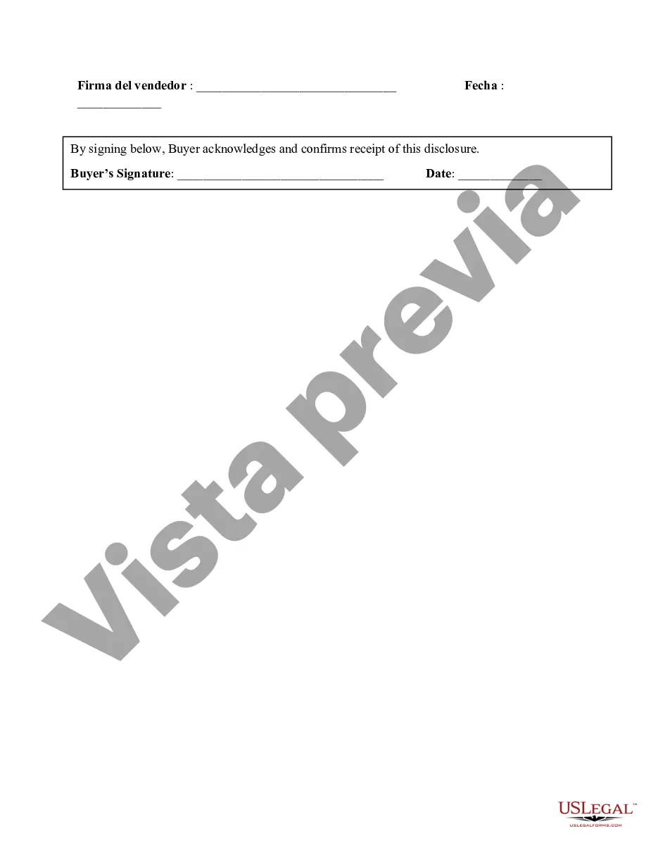 Preview Declaración de divulgación de metanfetamina de Minnesota