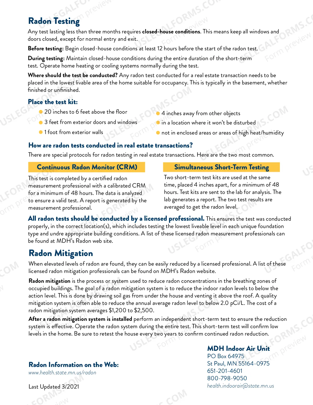 Preview Residential Real Estate Sales Disclosure Statement