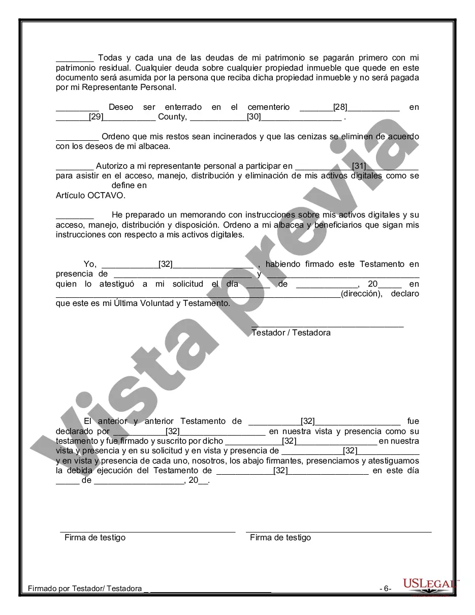 Preview Testamentos mutuos que contienen última voluntad y testamentos para personas solteras que viven juntas sin hijos