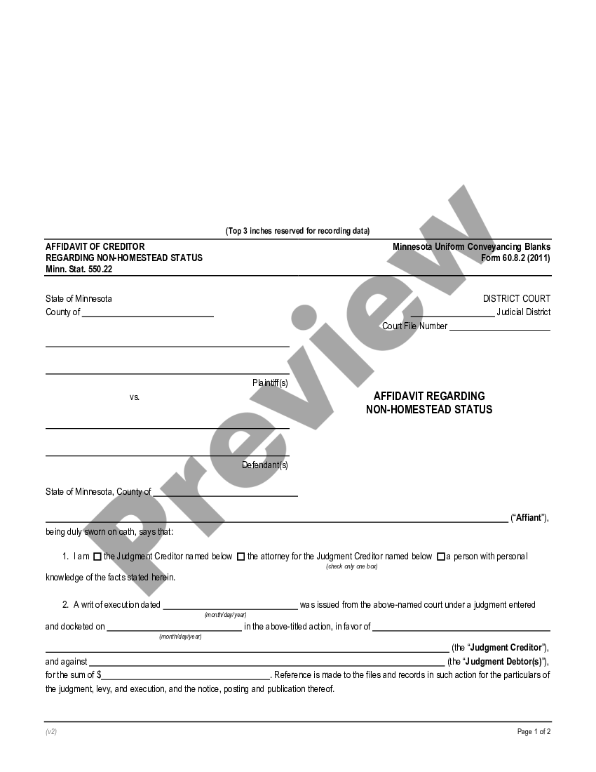 Non Homestead Affidavit Withholding Us Legal Forms 8211