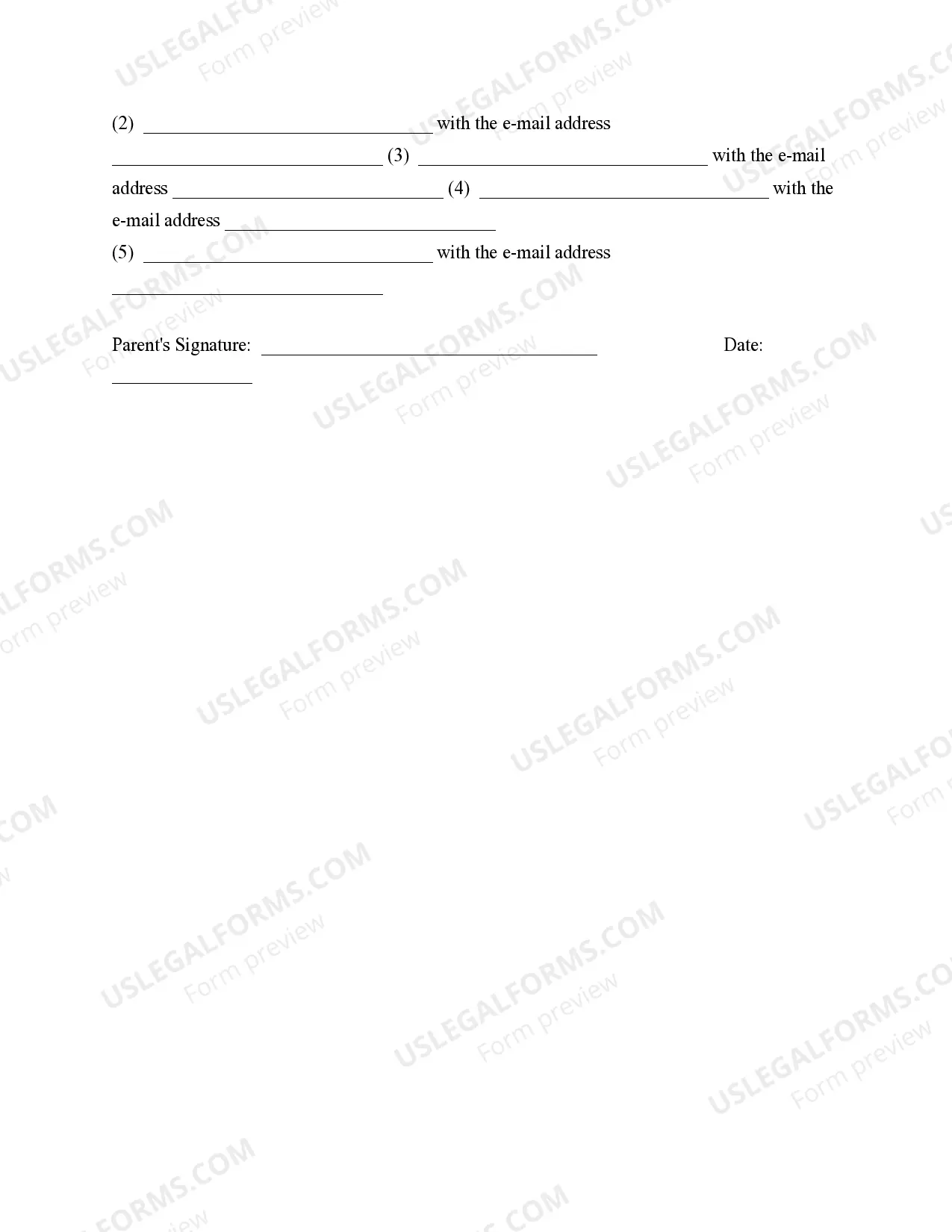 Preview Office of Children with Special Needs Preschool Special Education Program Parental Consent to Exchange Personally Identifiable Information via E-Mail - Minnesota