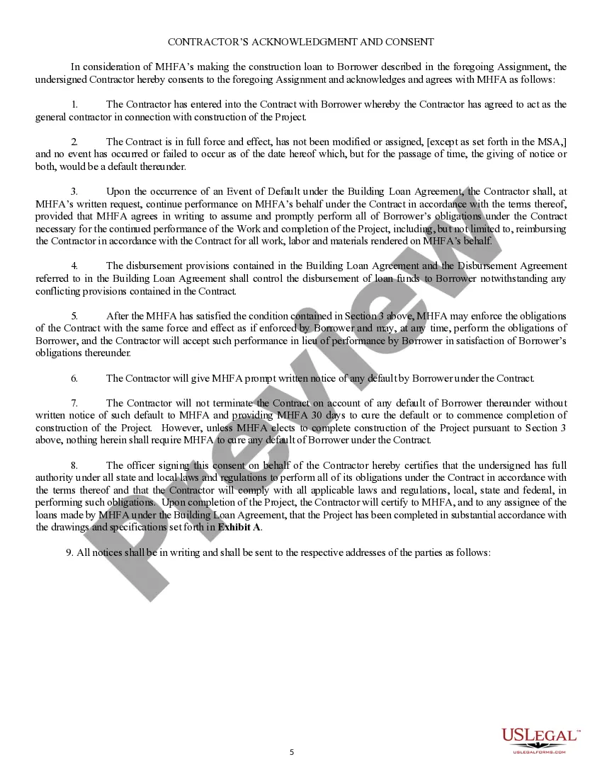 Preview Assignment of Construction Contract