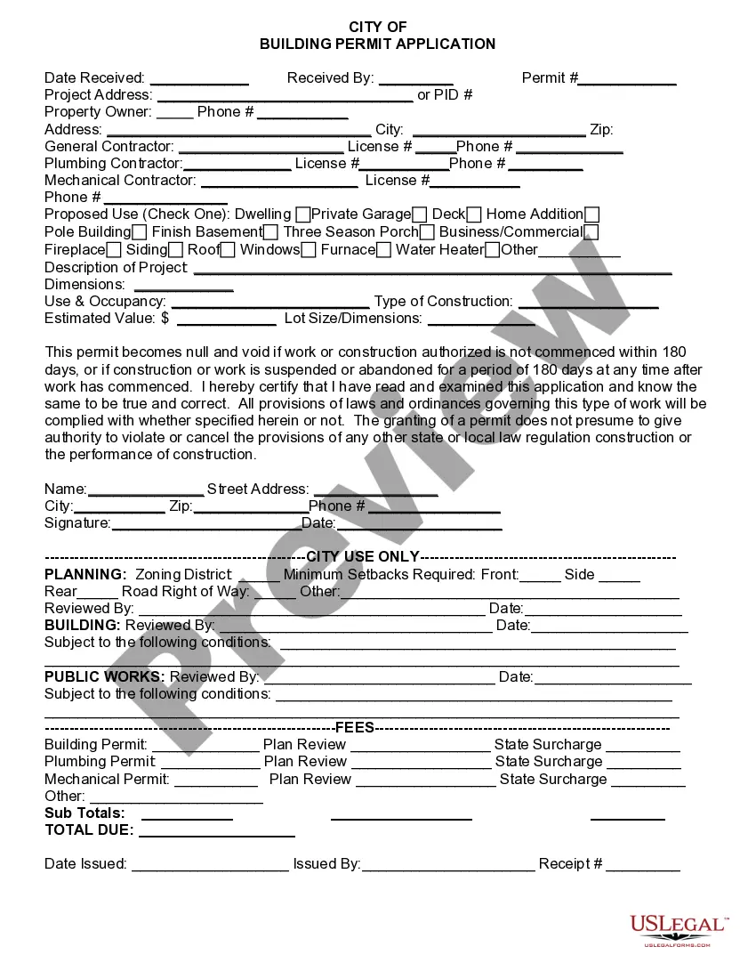 Get Building Permit Application Preview Building Permit Application