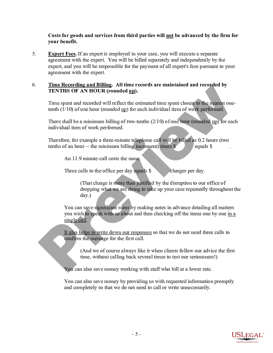 page 4 Fee Agreement preview