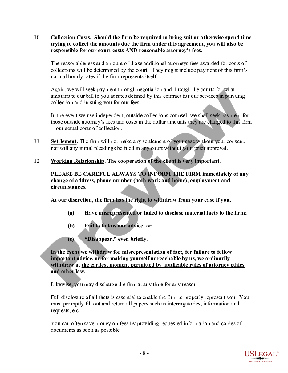 page 7 Fee Agreement preview