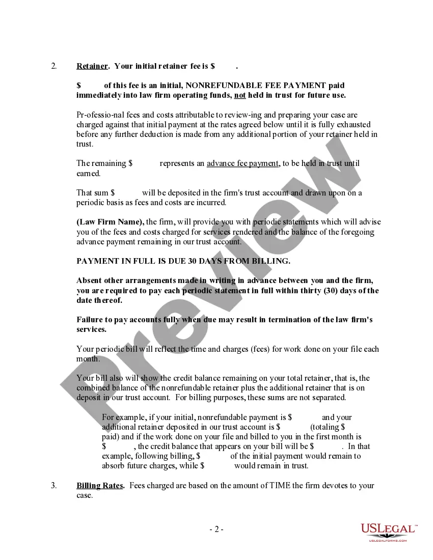 Preview Fee Agreement