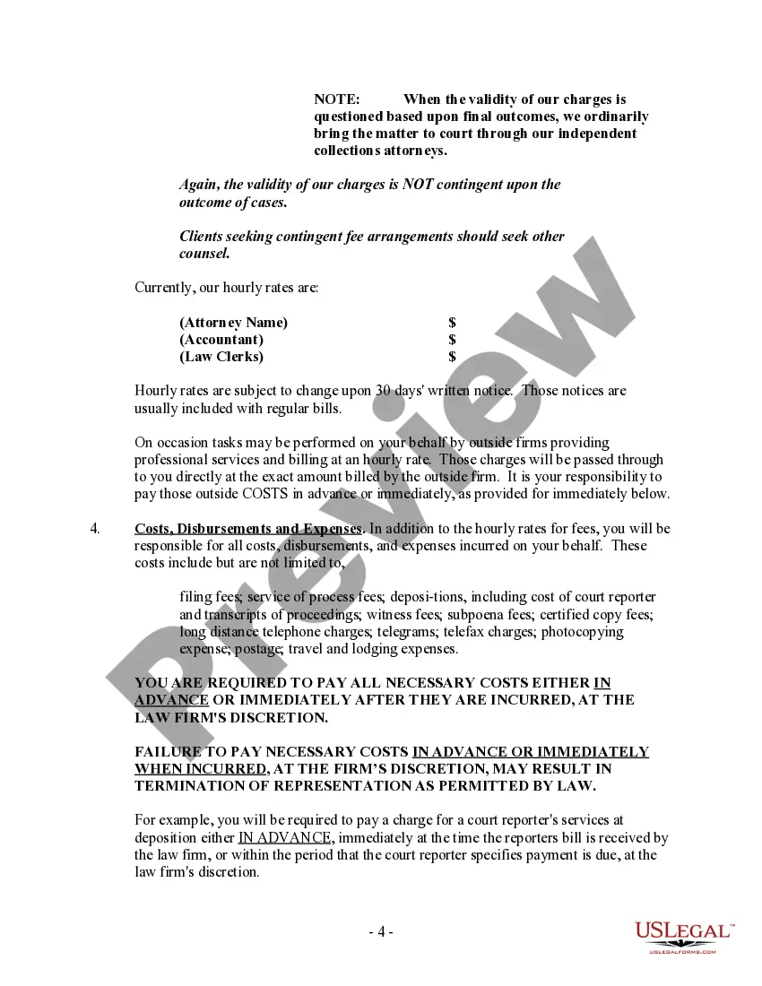 Preview Fee Agreement