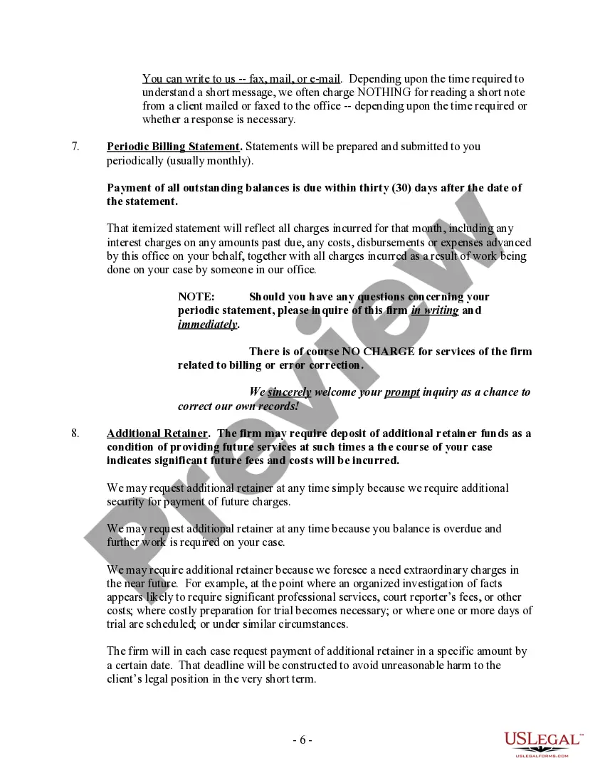 Preview Fee Agreement