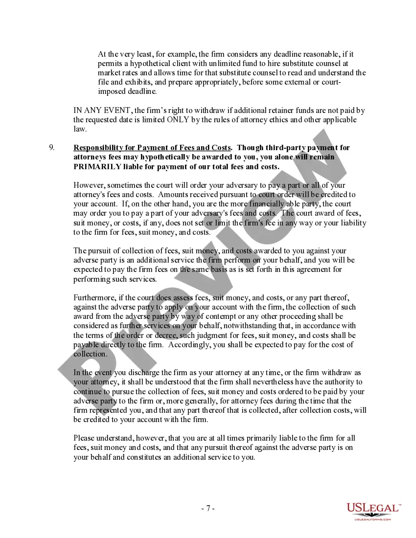 Preview Fee Agreement