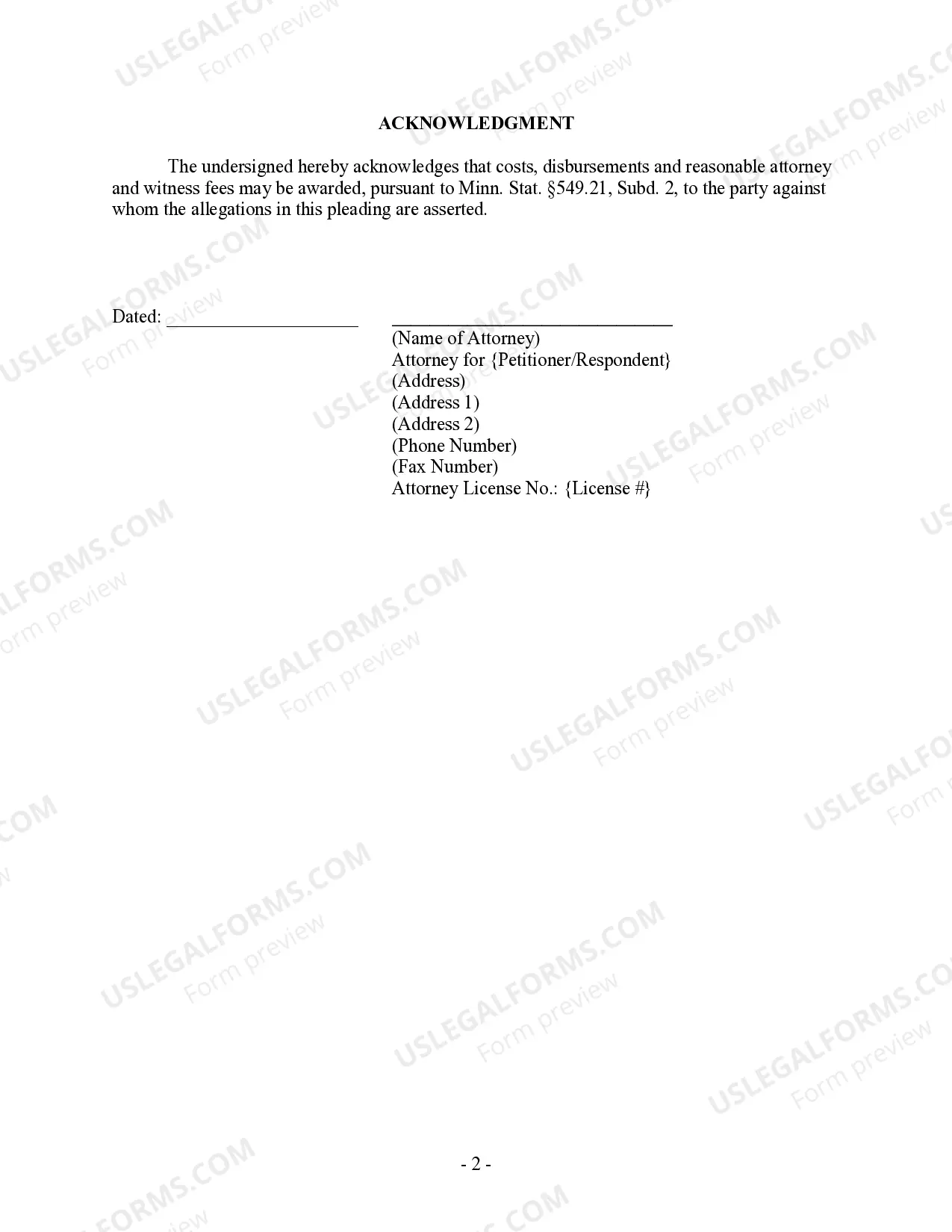 Preview Offer of Judgment