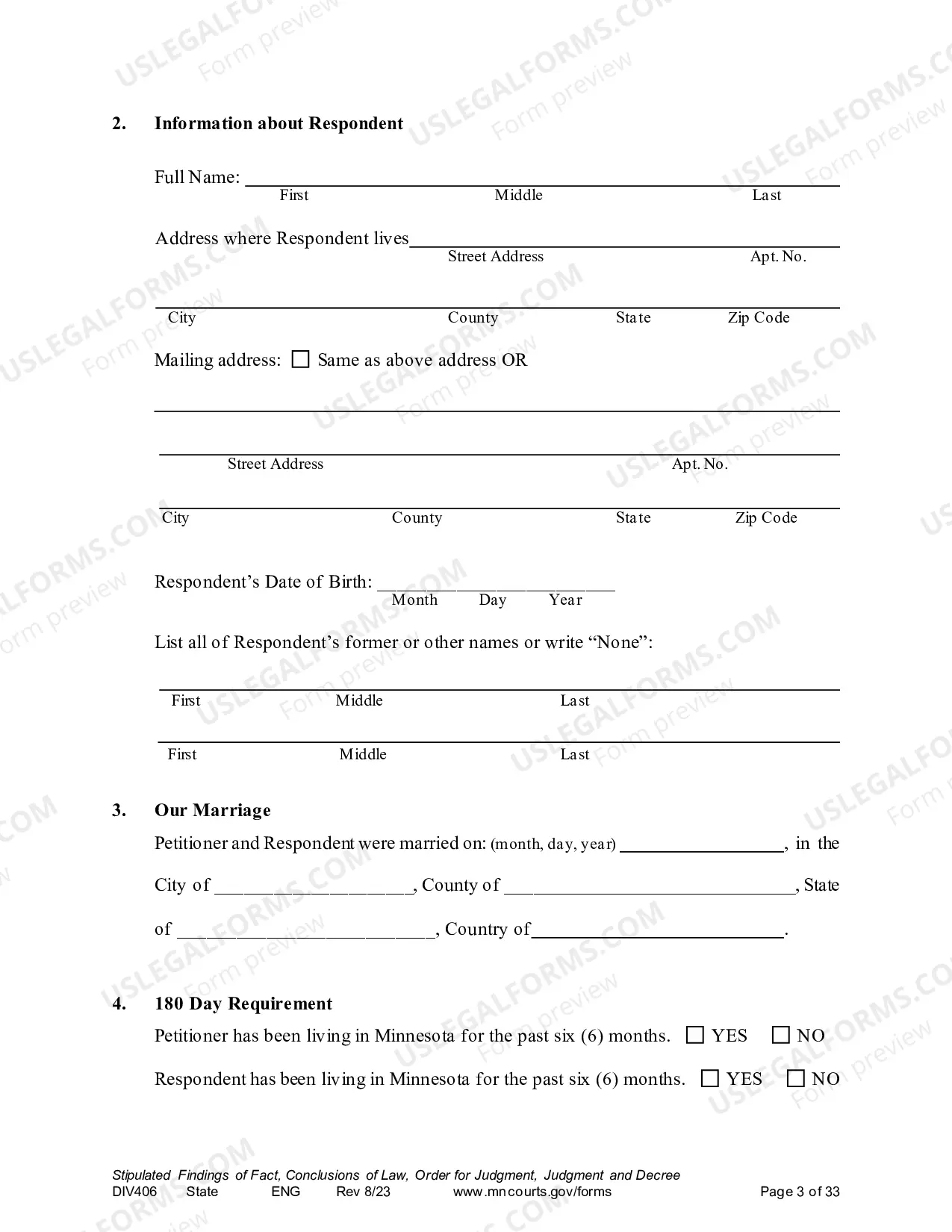 Preview Marital Termination Agreement without minor children