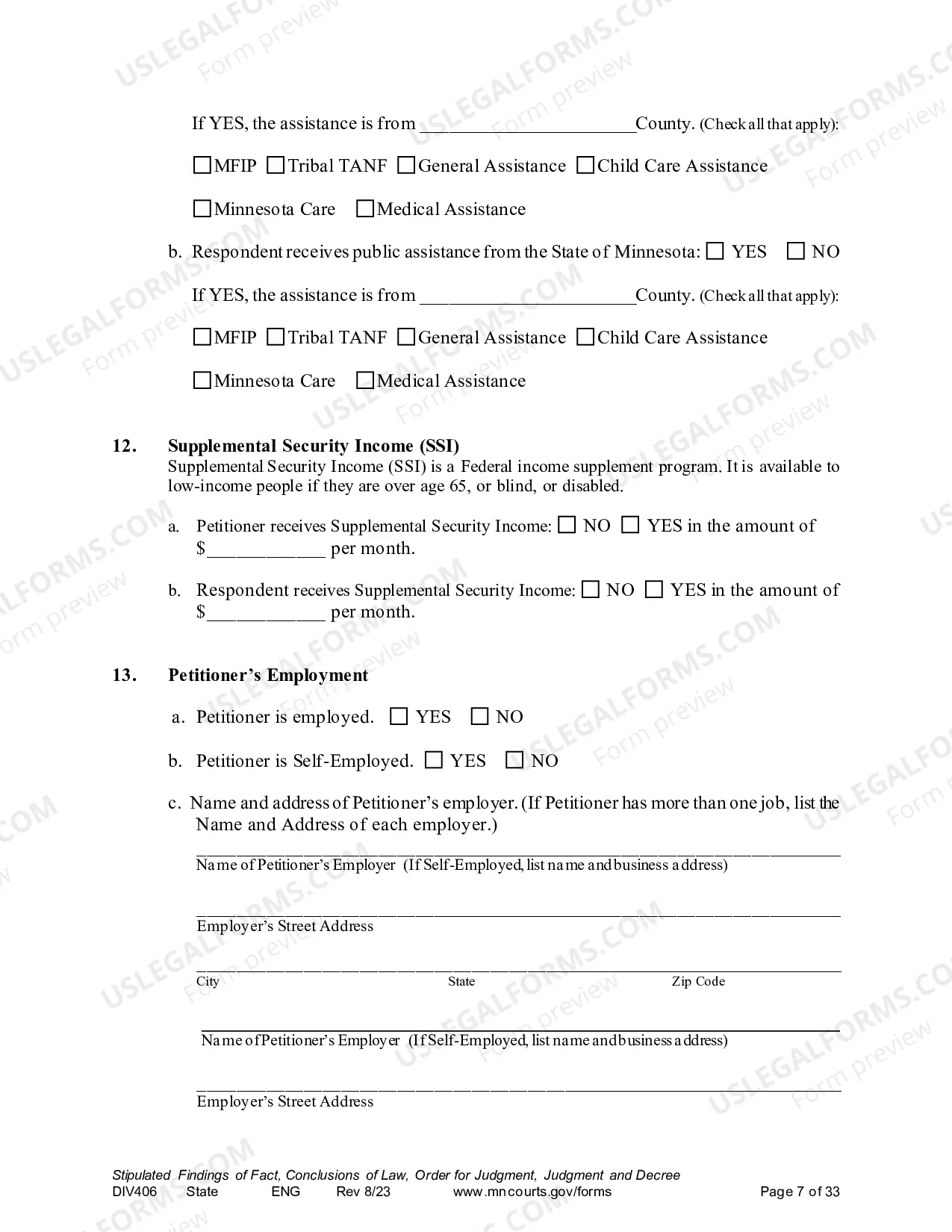 Preview Marital Termination Agreement without minor children