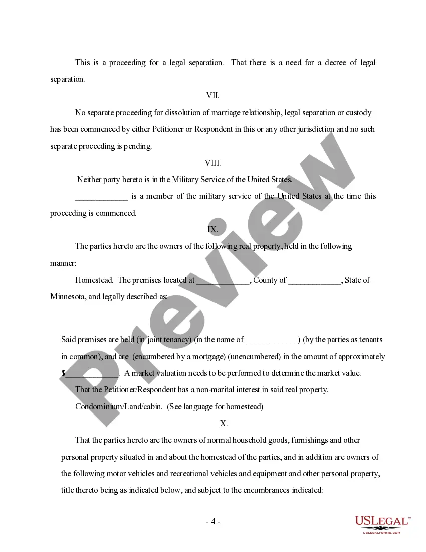 Preview Answer to Petition and Counterpetition for Dissolution of Marriage