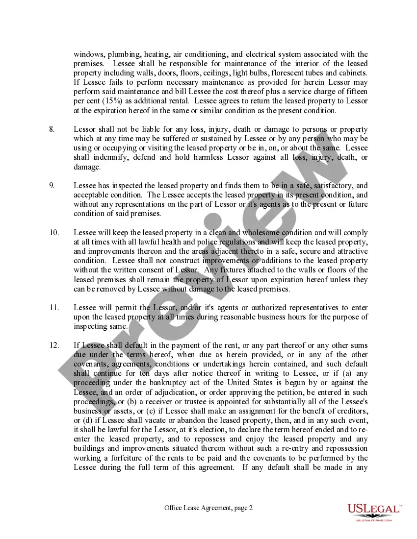 Get Office Lease Agreement Preview Office Lease Agreement