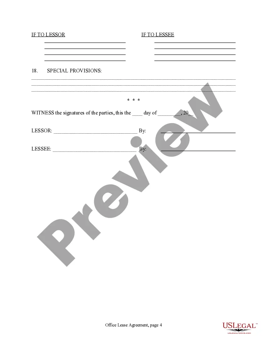 Get Office Lease Agreement Preview Office Lease Agreement