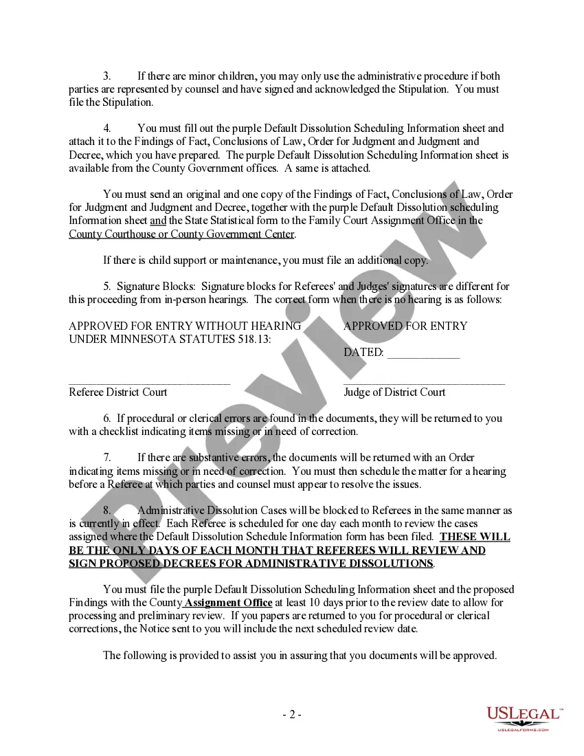 Get Checklist for Administrative Proceedings Dissolution of Marriage Preview Checklist for Administrative Proceedings Dissolution of Marriage