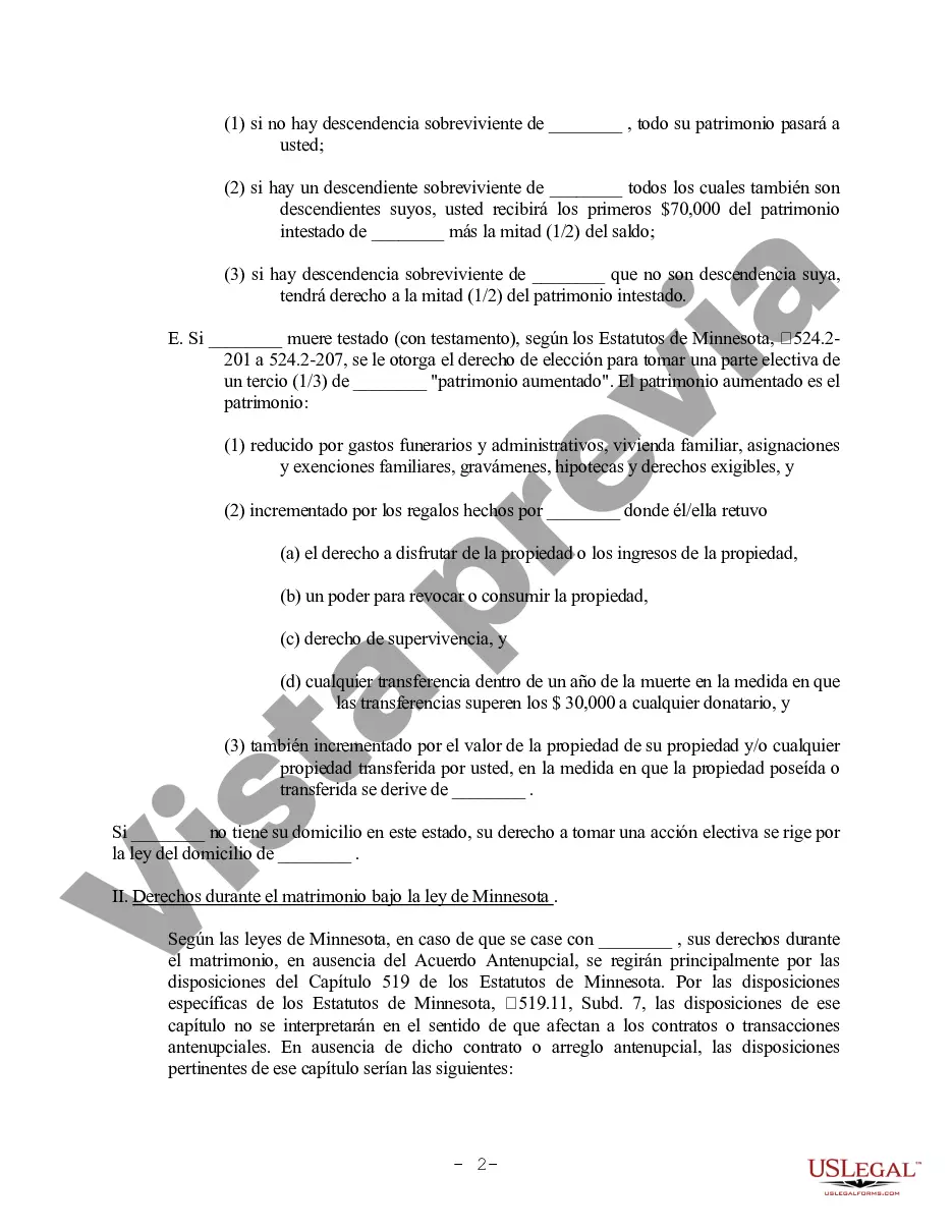 Preview Carta al cliente sobre acuerdos prematrimoniales antenupciales - informativo