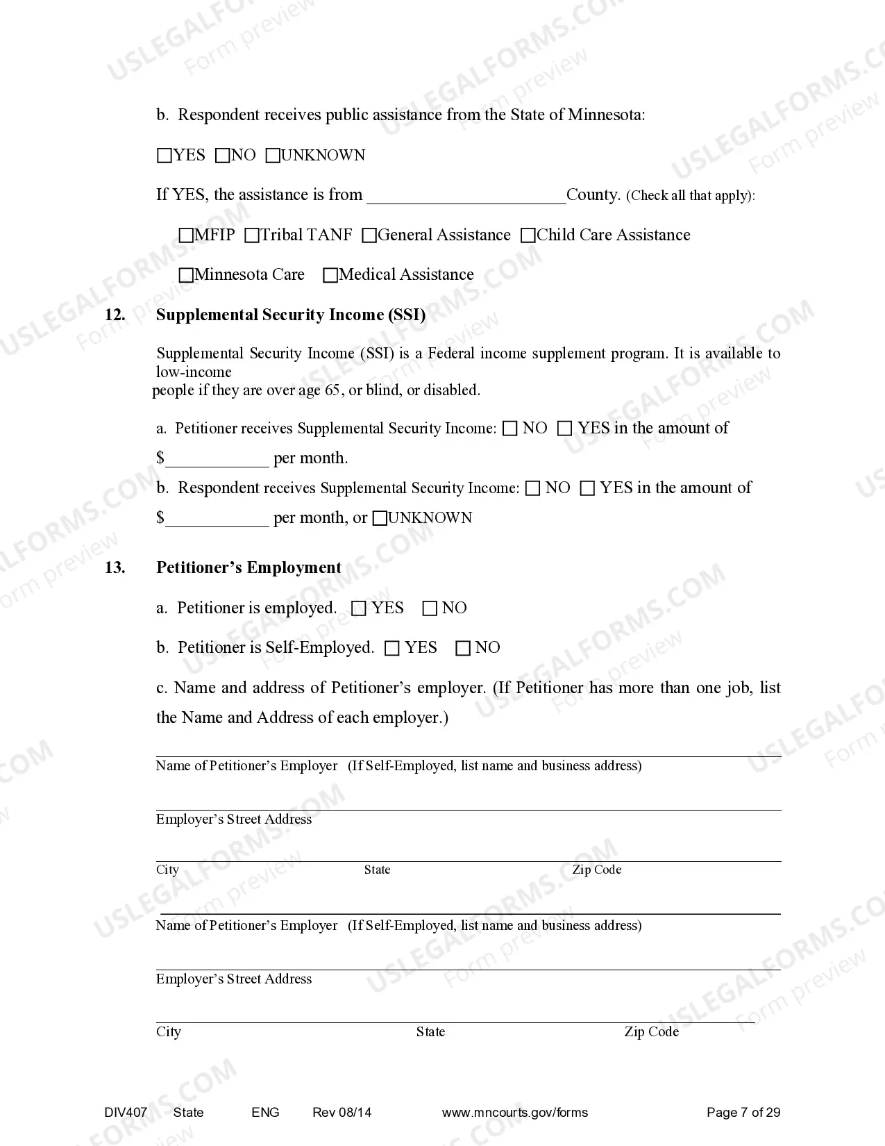 Preview Judgment and Decree of Dissolution of Marriage without minor children