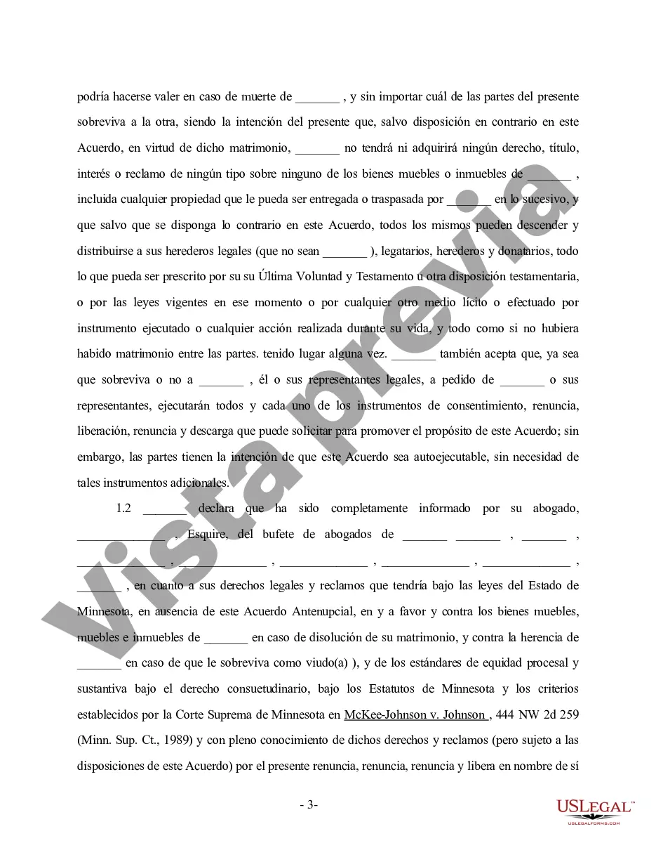 Preview Acuerdo prematrimonial antenupcial