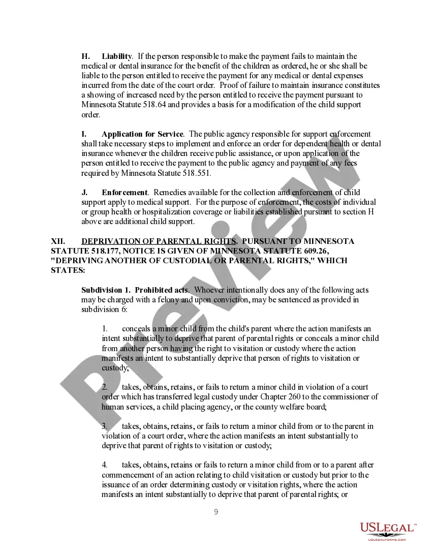 Preview Information on Automatic Income Withholding - Child Support