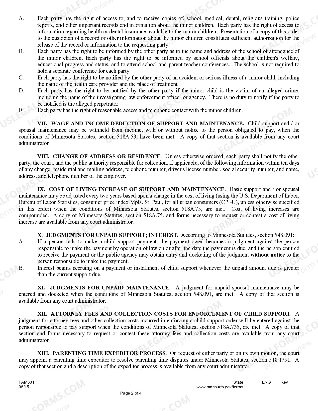 Preview Appendix A - Information Regarding Support Issues