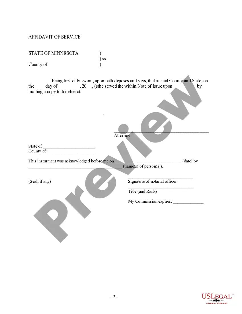 Preview Notice of Trial Date