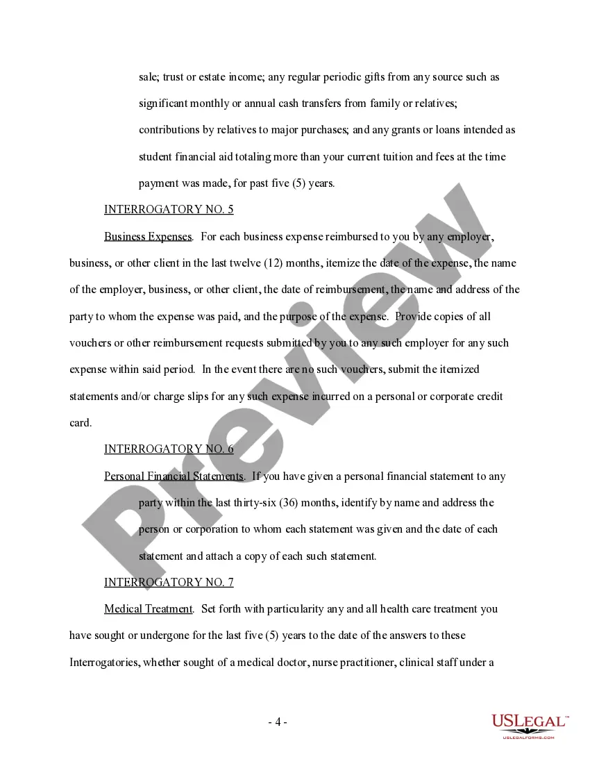 Get Discovery - Respondent's Interrogatories to Petitioner and Request for Production of Documents - Family Law Preview Discovery - Respondent's Interrogatories to Petitioner and Request for Production of Documents - Family Law