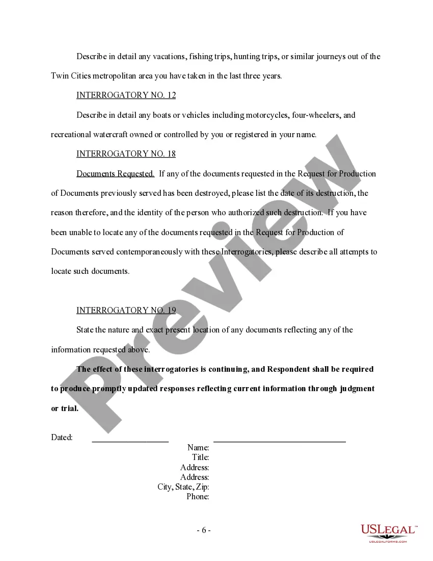 Get Discovery - Respondent's Interrogatories to Petitioner and Request for Production of Documents - Family Law Preview Discovery - Respondent's Interrogatories to Petitioner and Request for Production of Documents - Family Law
