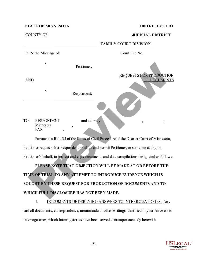 Get Discovery - Respondent's Interrogatories to Petitioner and Request for Production of Documents - Family Law Preview Discovery - Respondent's Interrogatories to Petitioner and Request for Production of Documents - Family Law