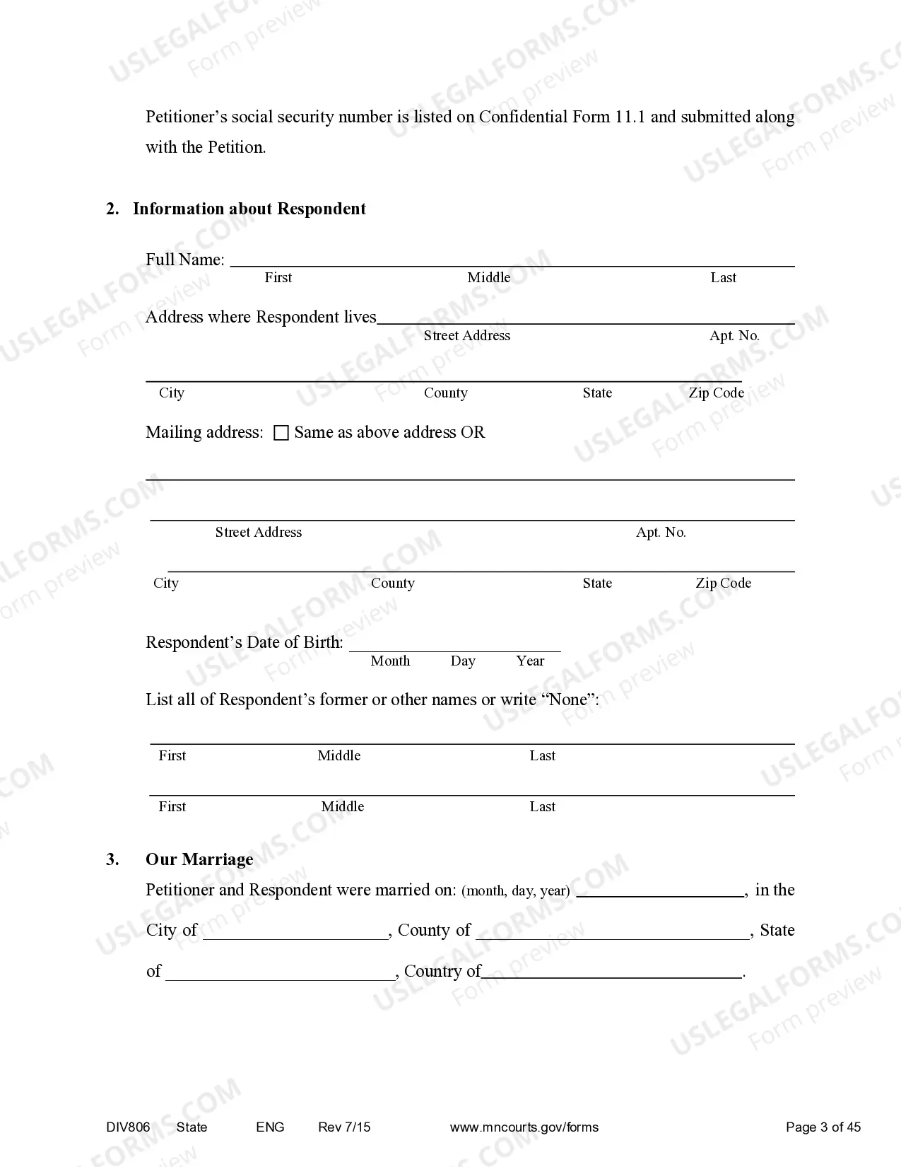 Preview Marital Termination Agreement - With Children