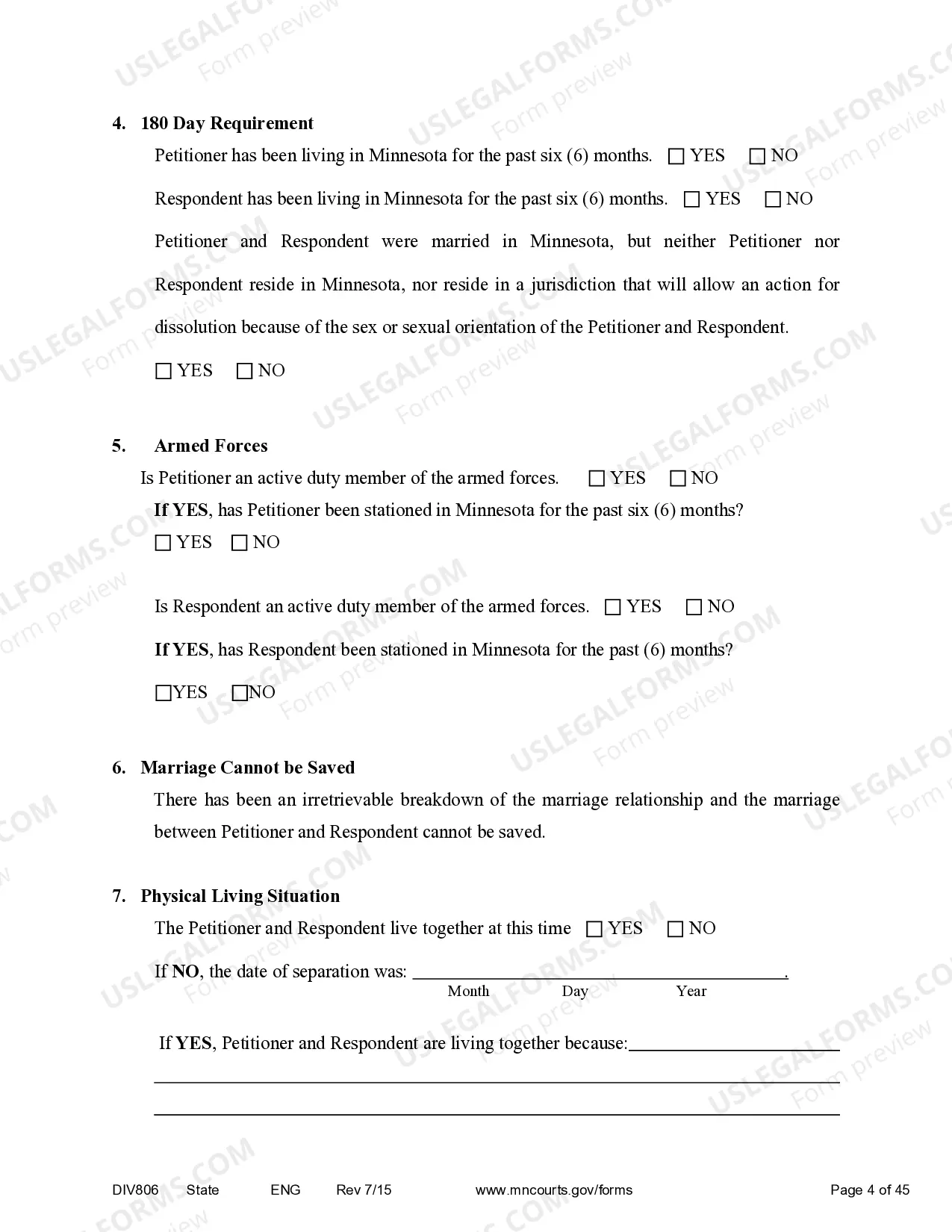 Preview Marital Termination Agreement - With Children