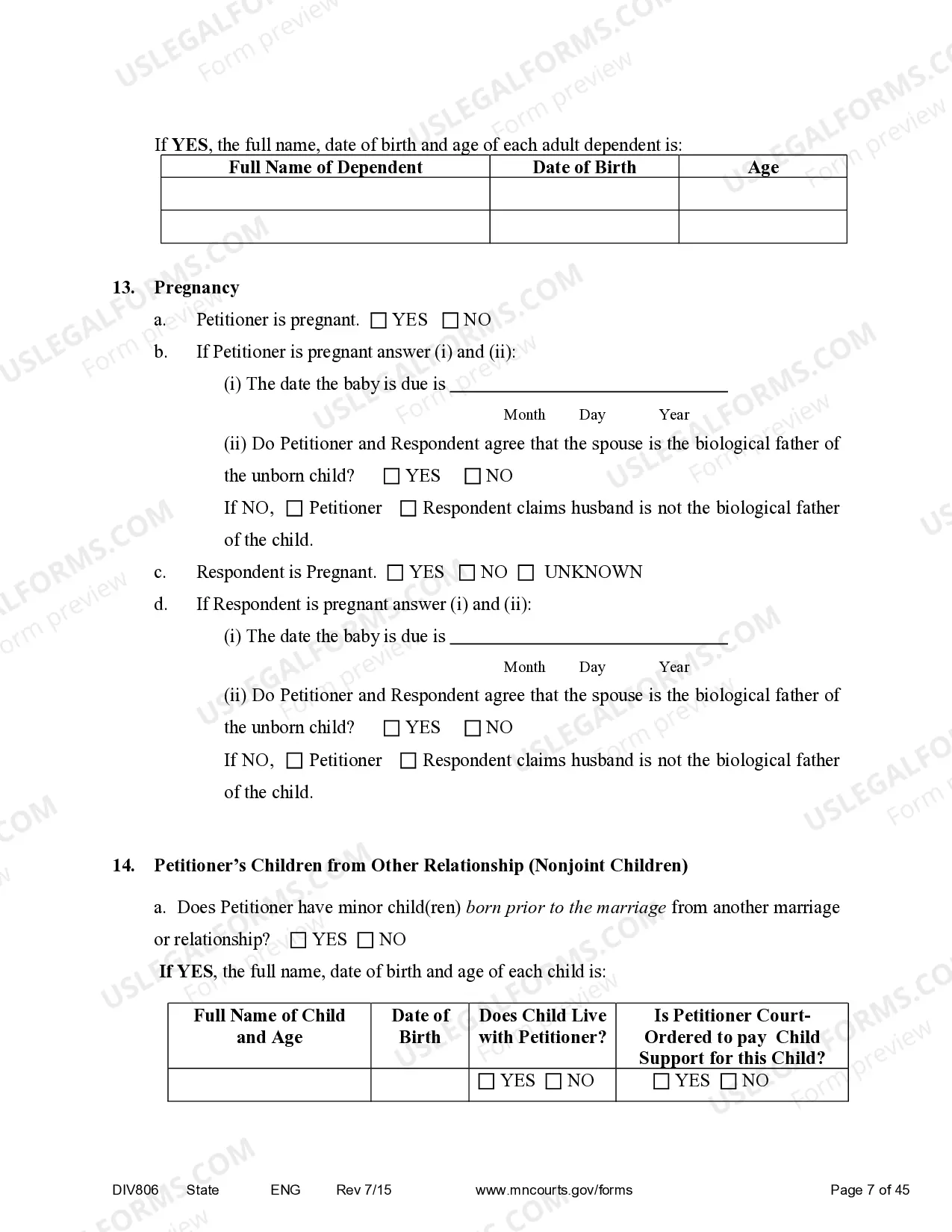 Preview Marital Termination Agreement - With Children