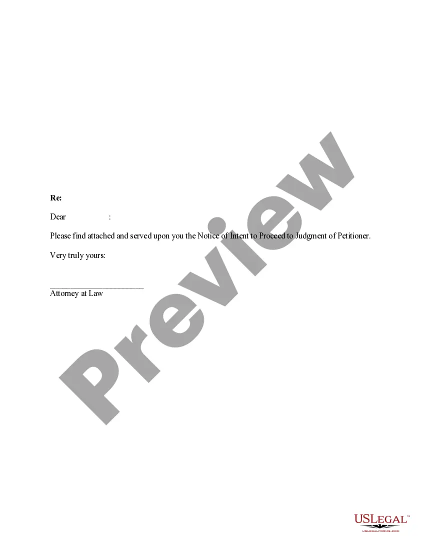 Preview Affidavit of Non-Military Status, Default, and Service of Notice of Intent to Proceed to Judgment