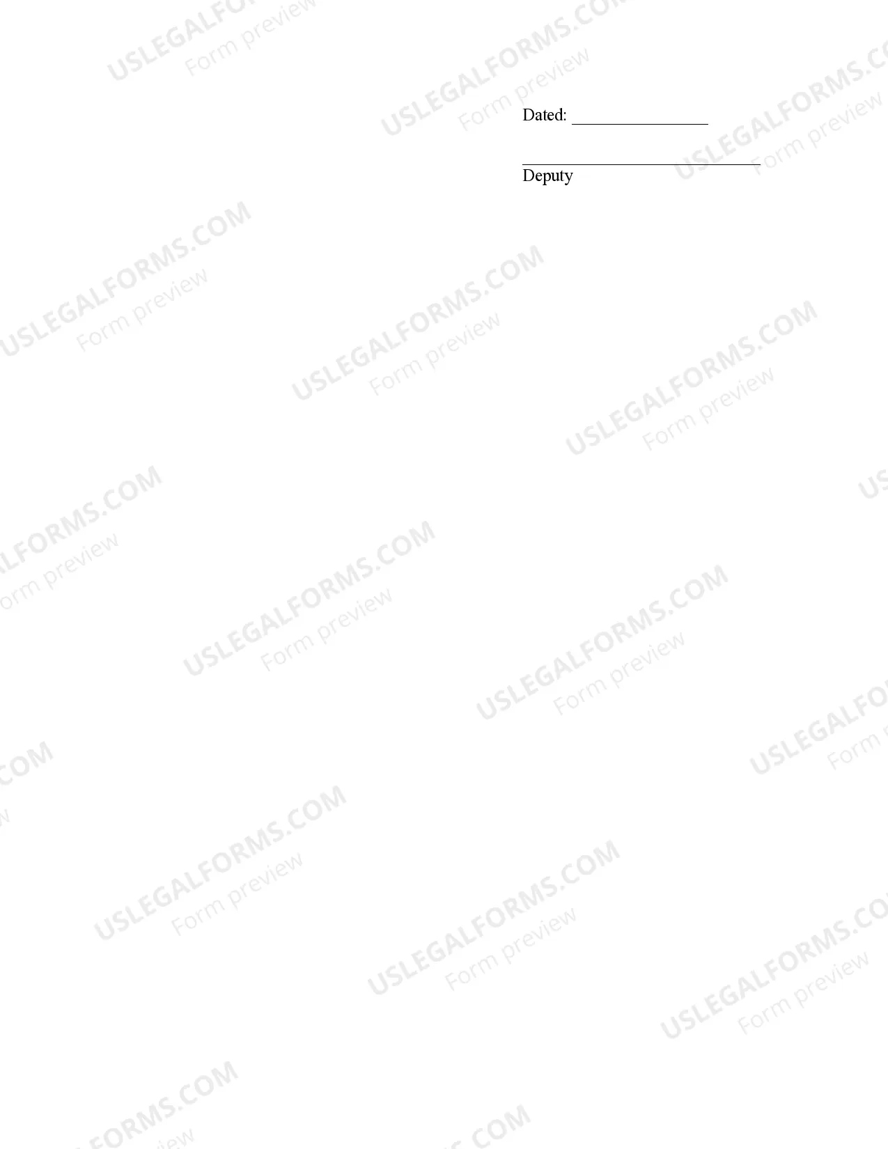 Preview Order Requiring Financial Disclosure