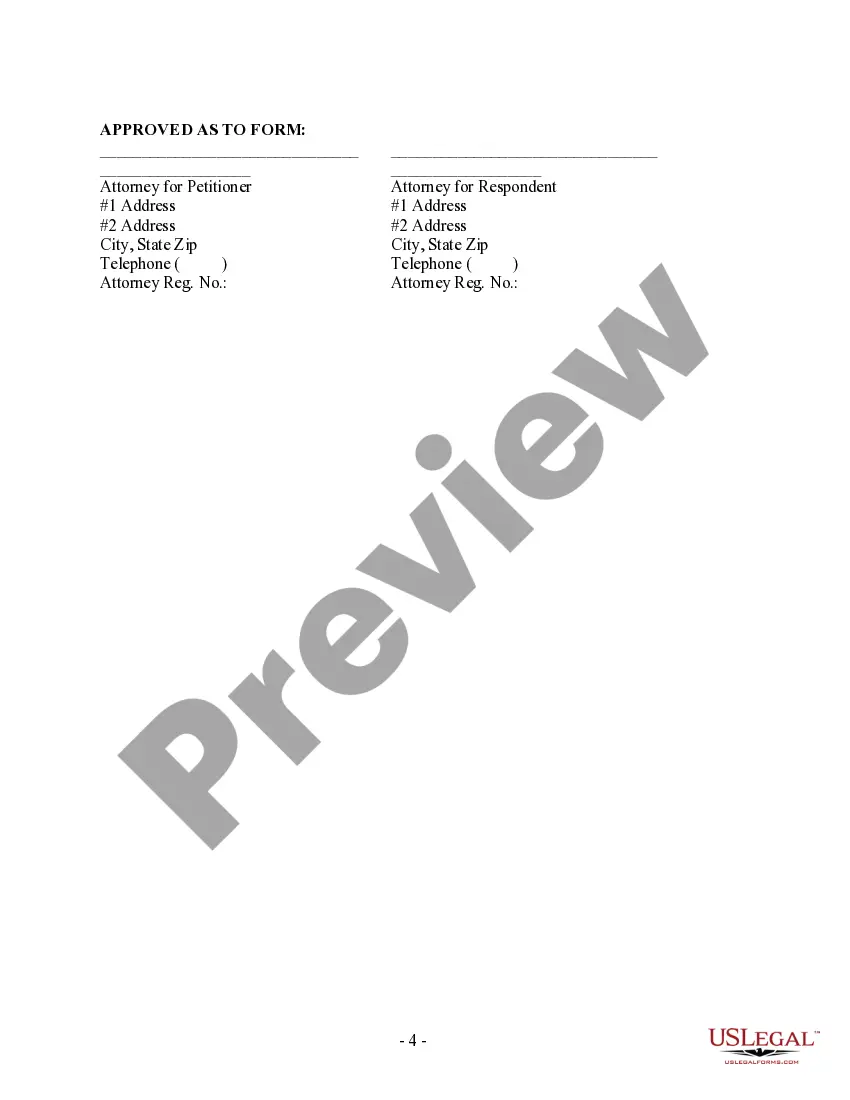 Preview Domestic Relations Order - template