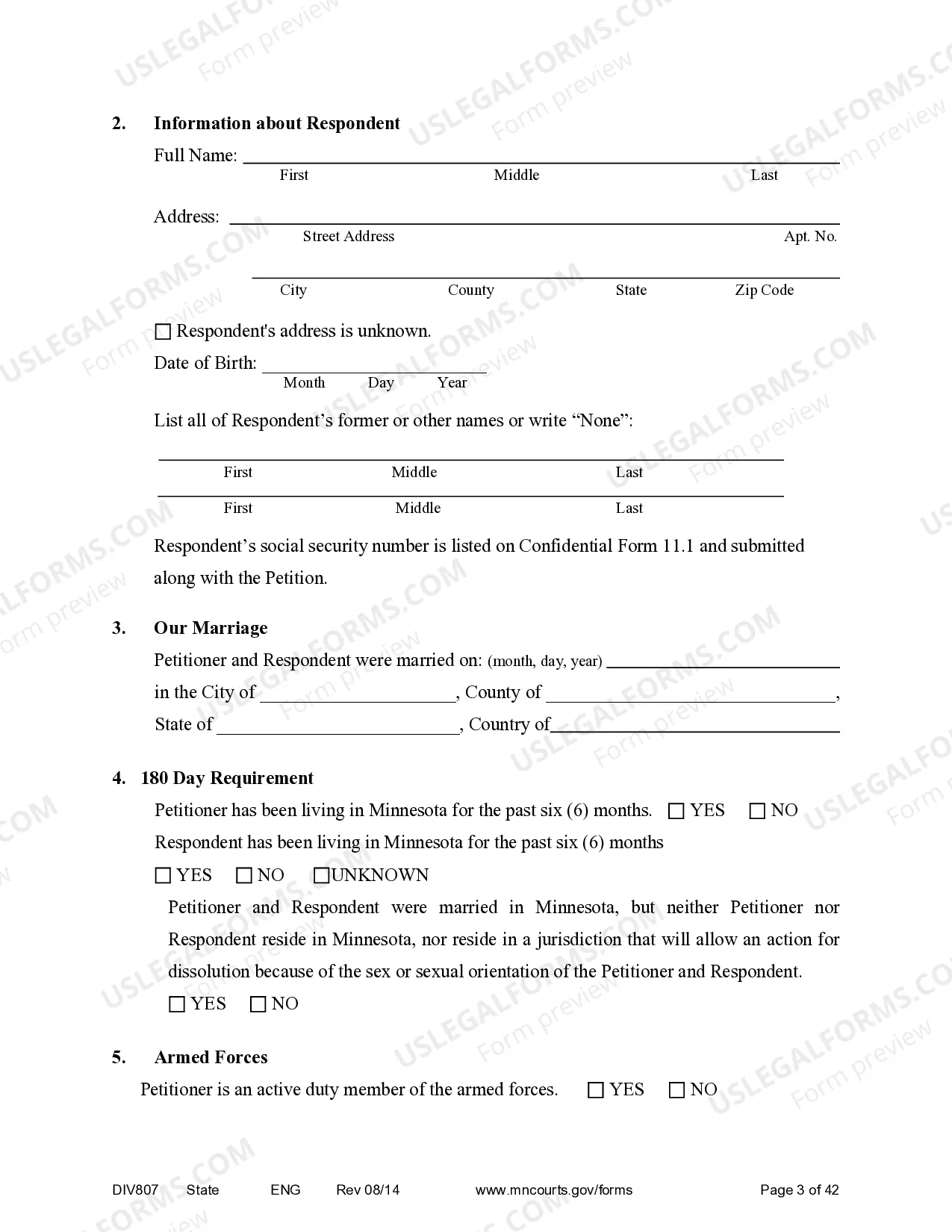 Preview Judgment and Decree of Dissolution of Marriage - with children