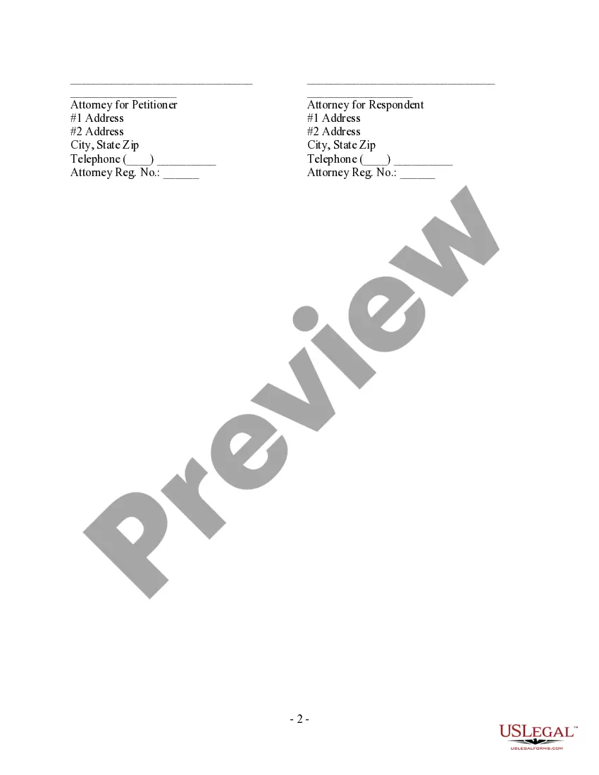 Preview Stipulation for Change of Venue