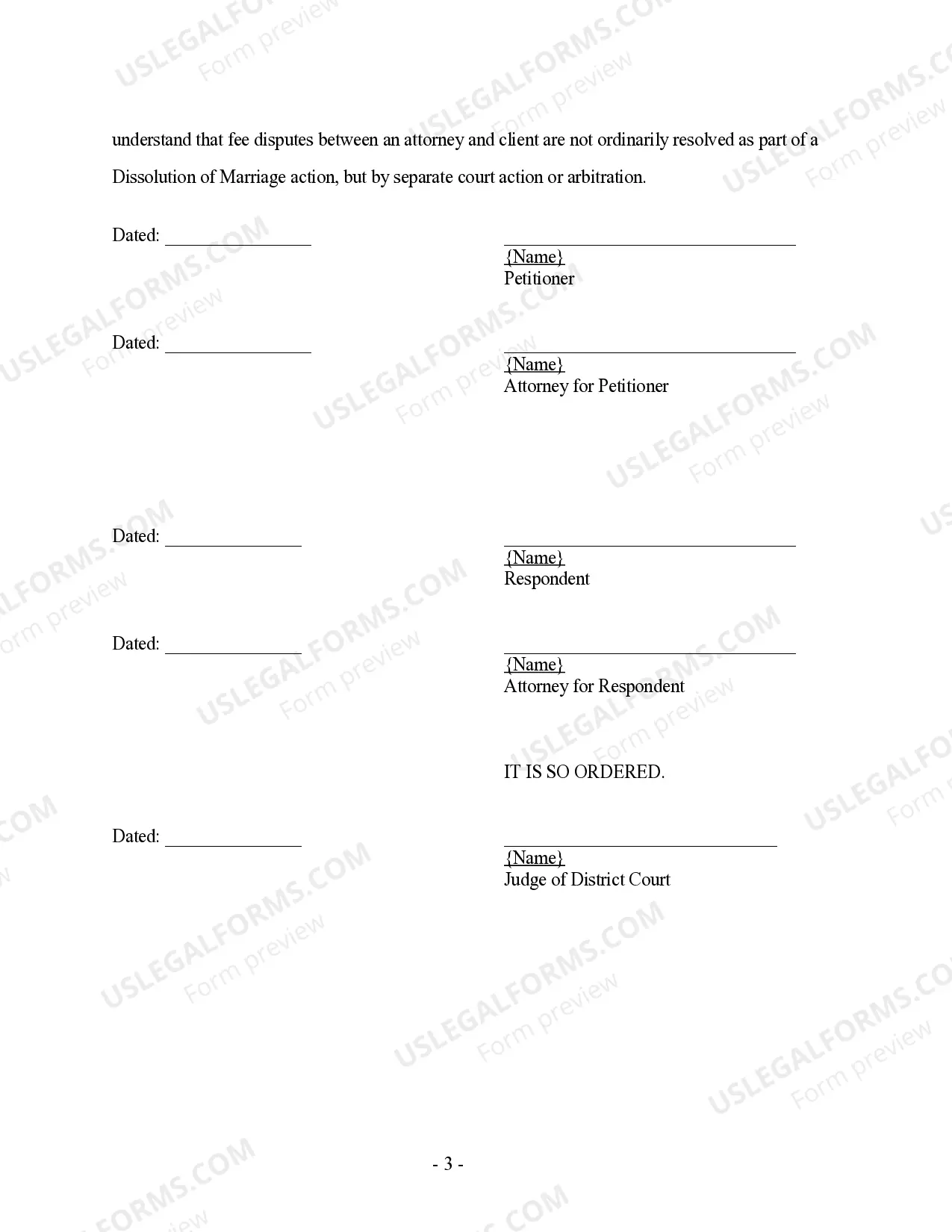 Preview Order Assigning Case for Family Law Mediation