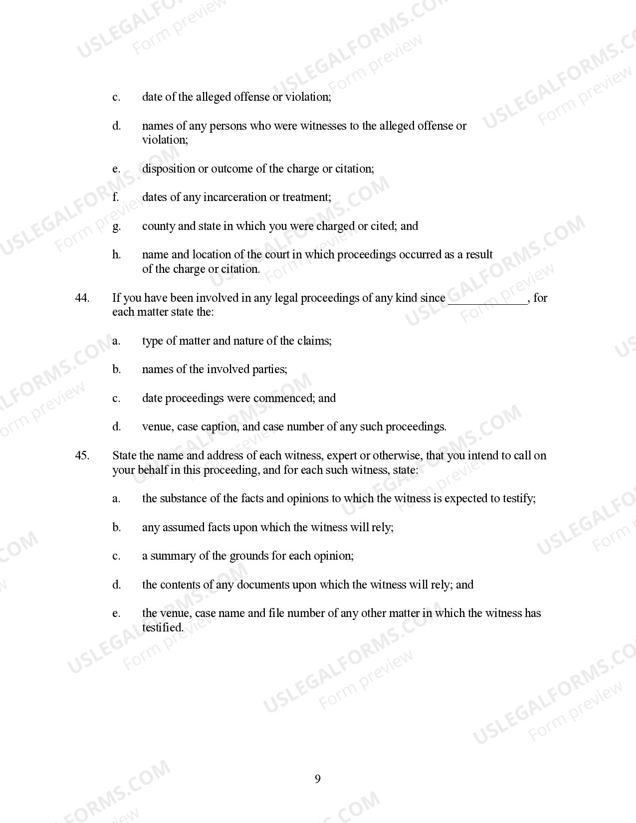 Minnesota Discovery Model Interrogatories Real or Personal Property