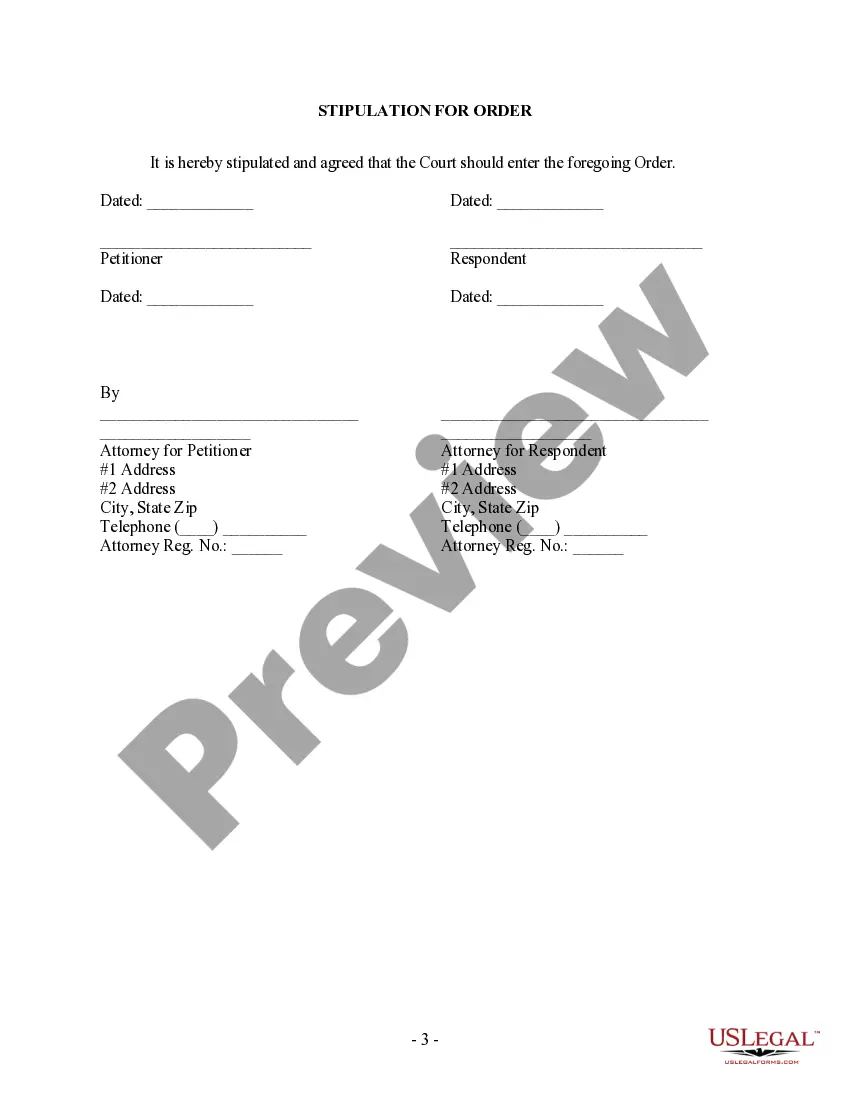 Preview Protective Order and Stipulation for Protective Order