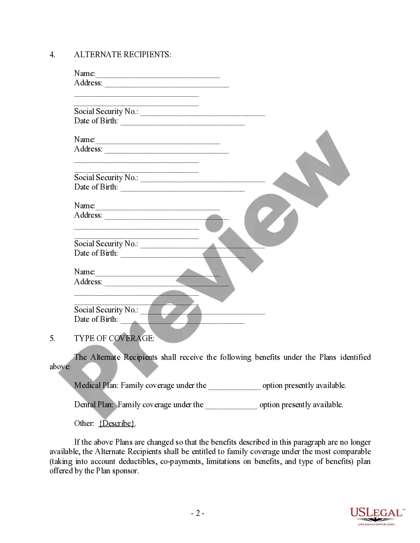 Preview Qualified Medical Child Support Order