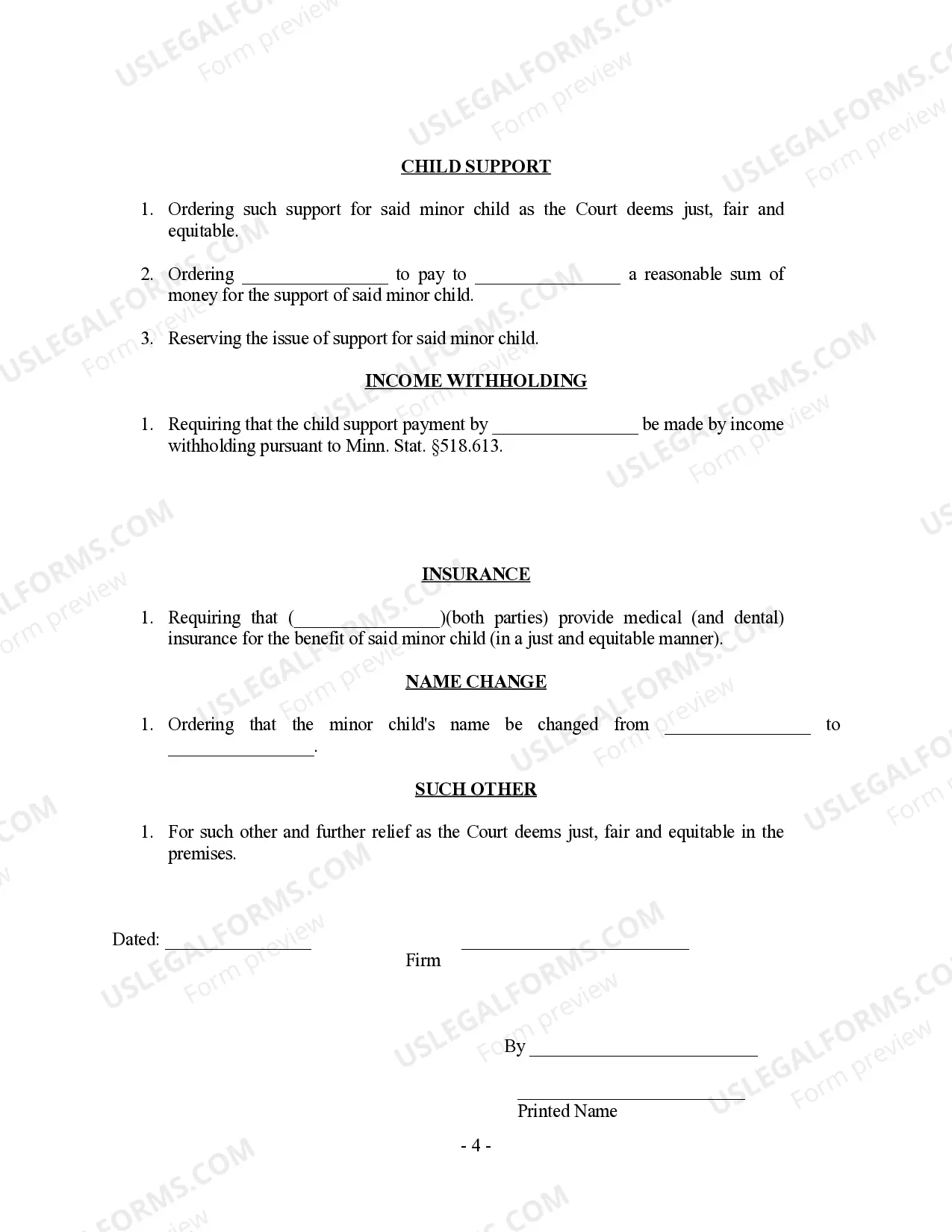 Preview Complaint regarding Parentage Alleged by Father