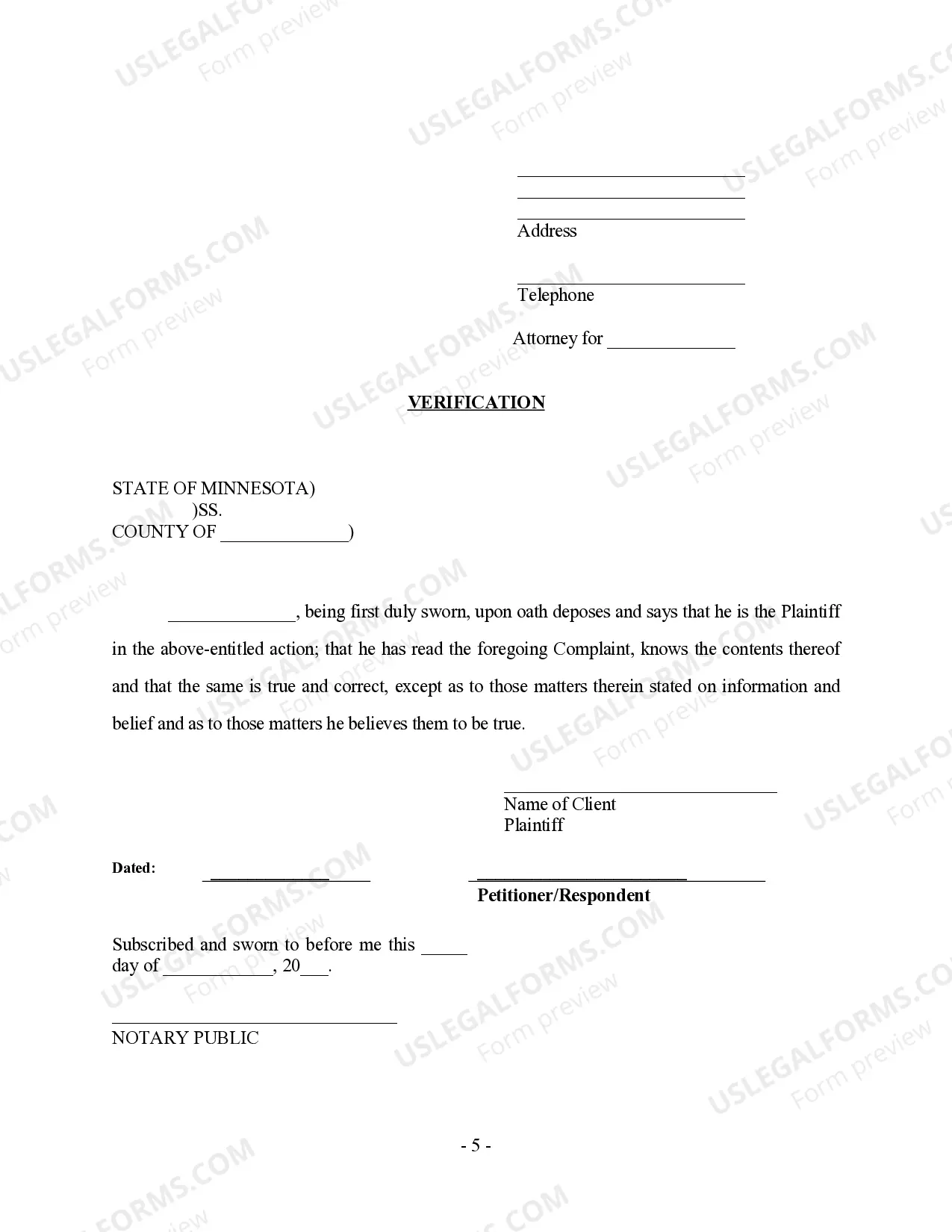 Preview Complaint regarding Parentage Alleged by Father