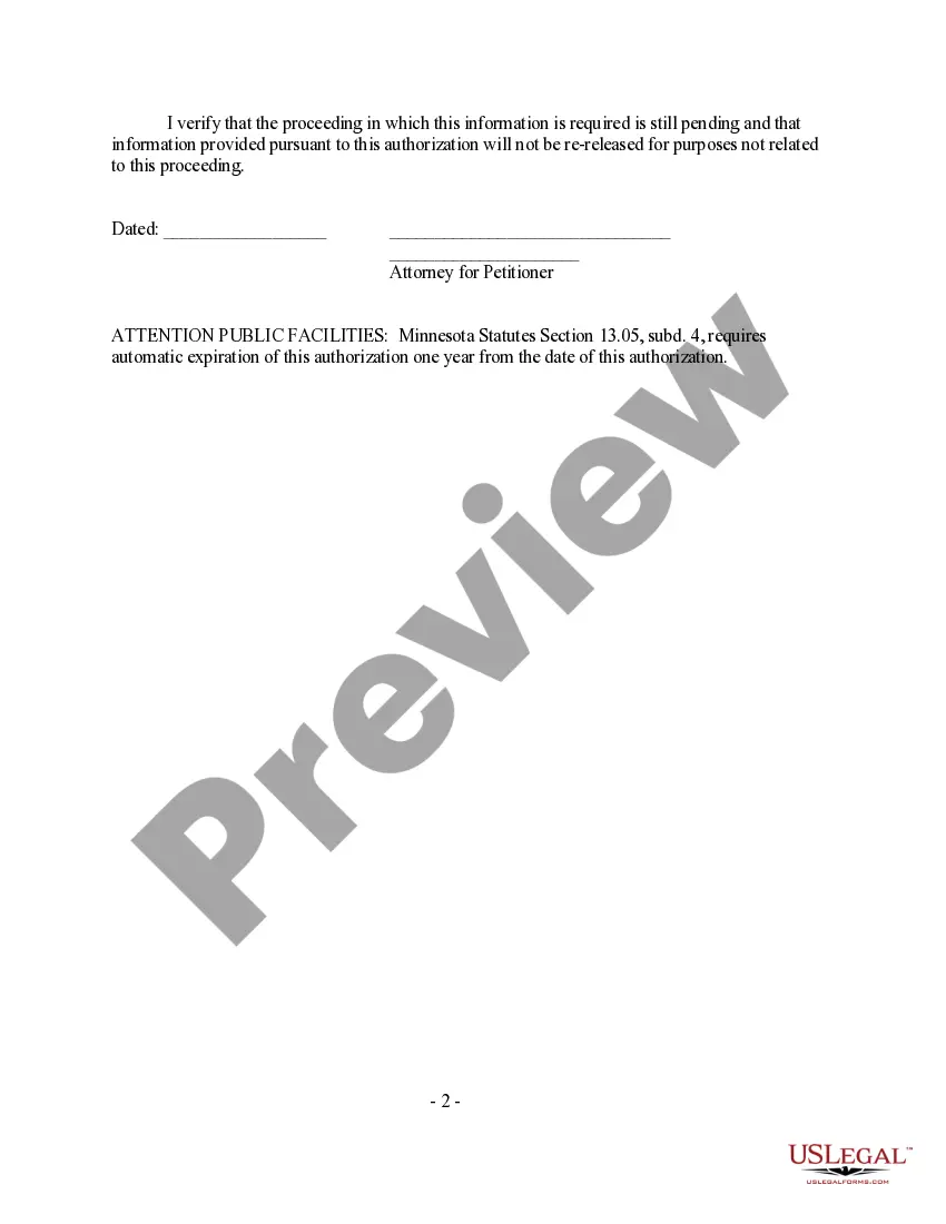 Preview Authorization to Release Treatment Records, Reports, and Information