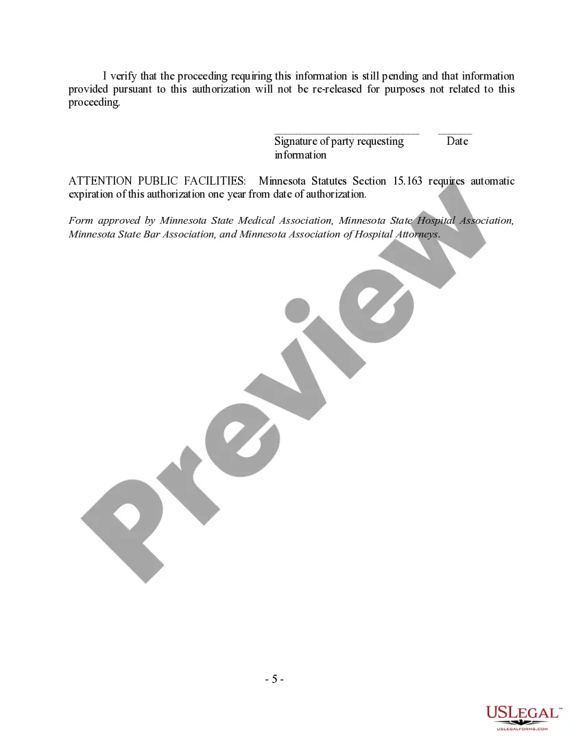 Preview Authorization to Release Treatment Records, Reports, and Information