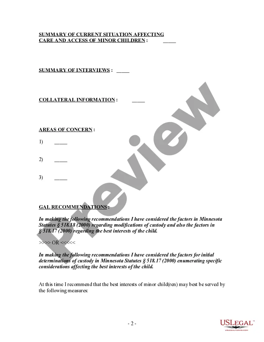 Get Guardian Ad Litem - Family Court Report - template Preview Guardian Ad Litem - Family Court Report - template