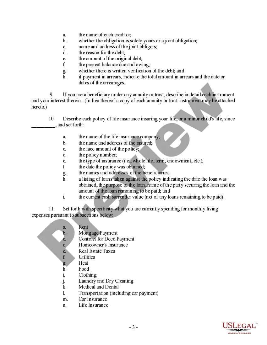 Preview Discovery - Paternity Interrogatories