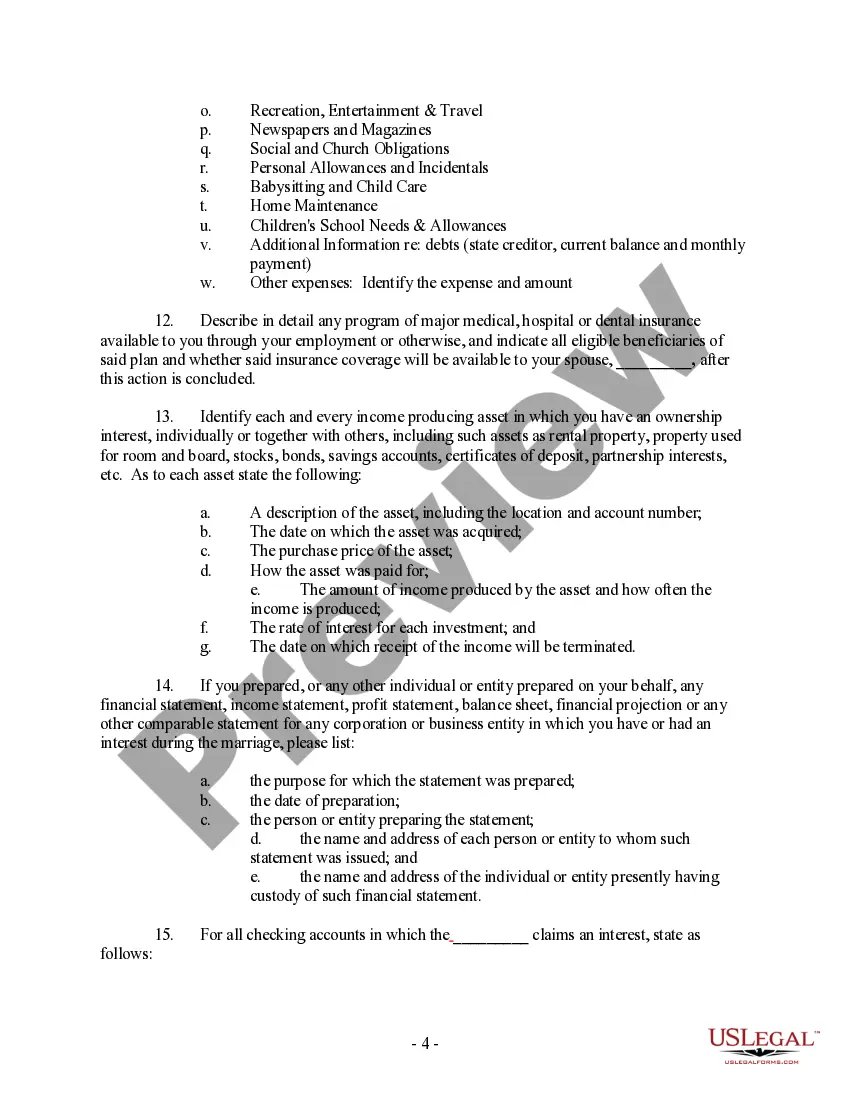 Preview Discovery - Paternity Interrogatories