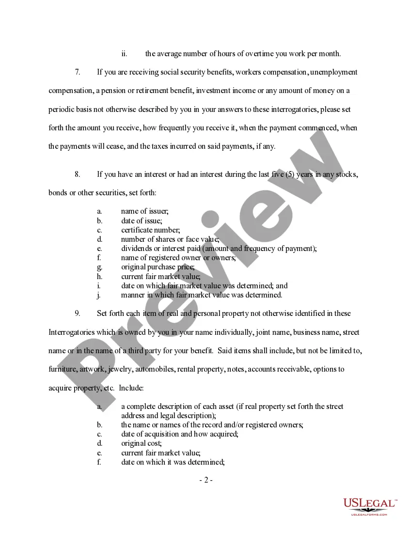 Get Discovery - Interrogatories - Real or Personal Property and Child Custody Preview Discovery - Interrogatories - Real or Personal Property and Child Custody