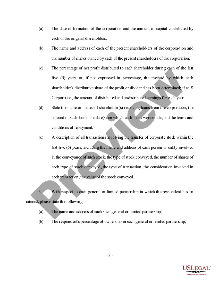 Preview Discovery - Petitioner's First Set of Interrogatories to Respondent